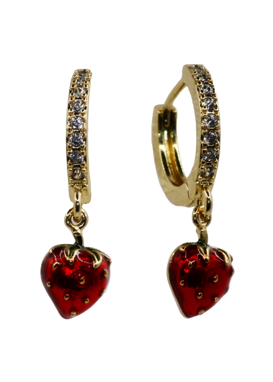 Shortcake Huggie Earrings