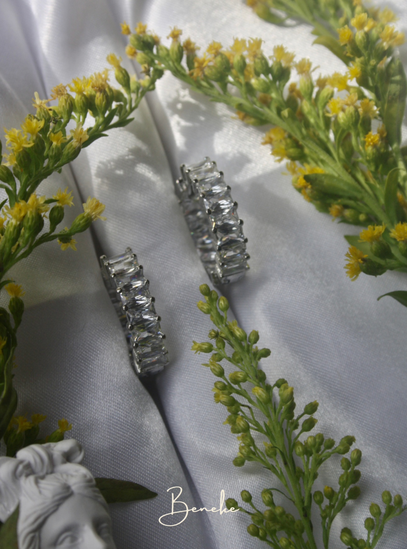 Anastasia Silver Hoop Earrings